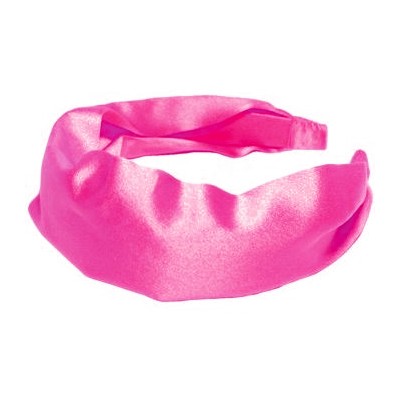 L. Erickson USA - 3inch Scarf Headband - 100% Silk Charmeuse - Hot Pink